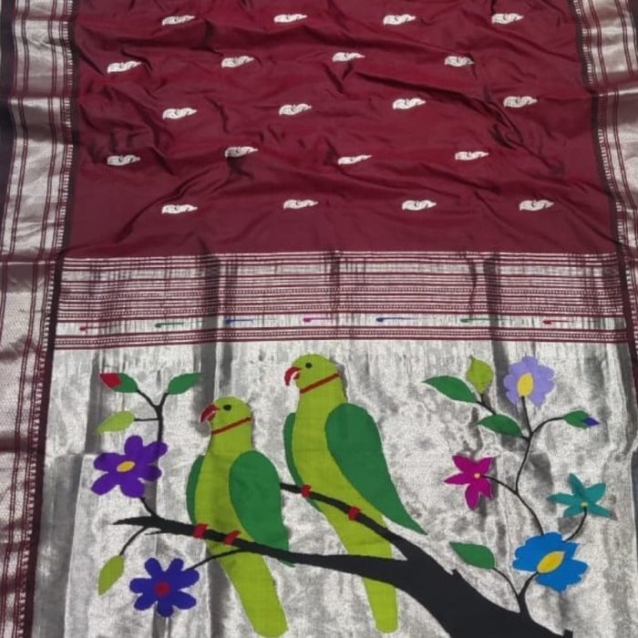 Ornamental Parrot Palla Paithani
