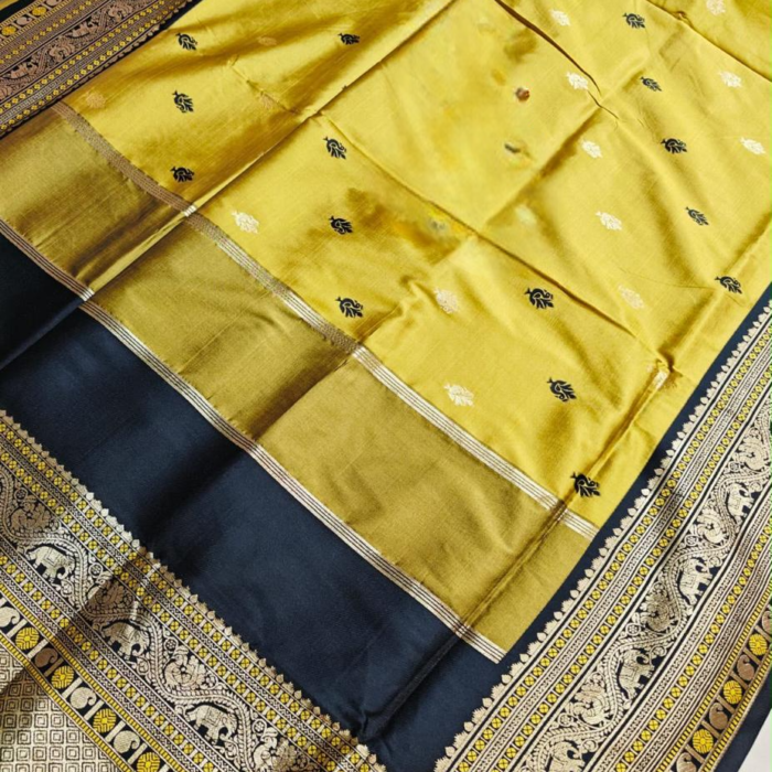 Exclusive Assam Muga Silk Handloom Saree